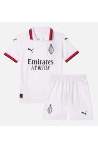 AC Milan Babytruitje Uit tenue Kind 2024-25 Korte Mouw (+ Korte broeken)